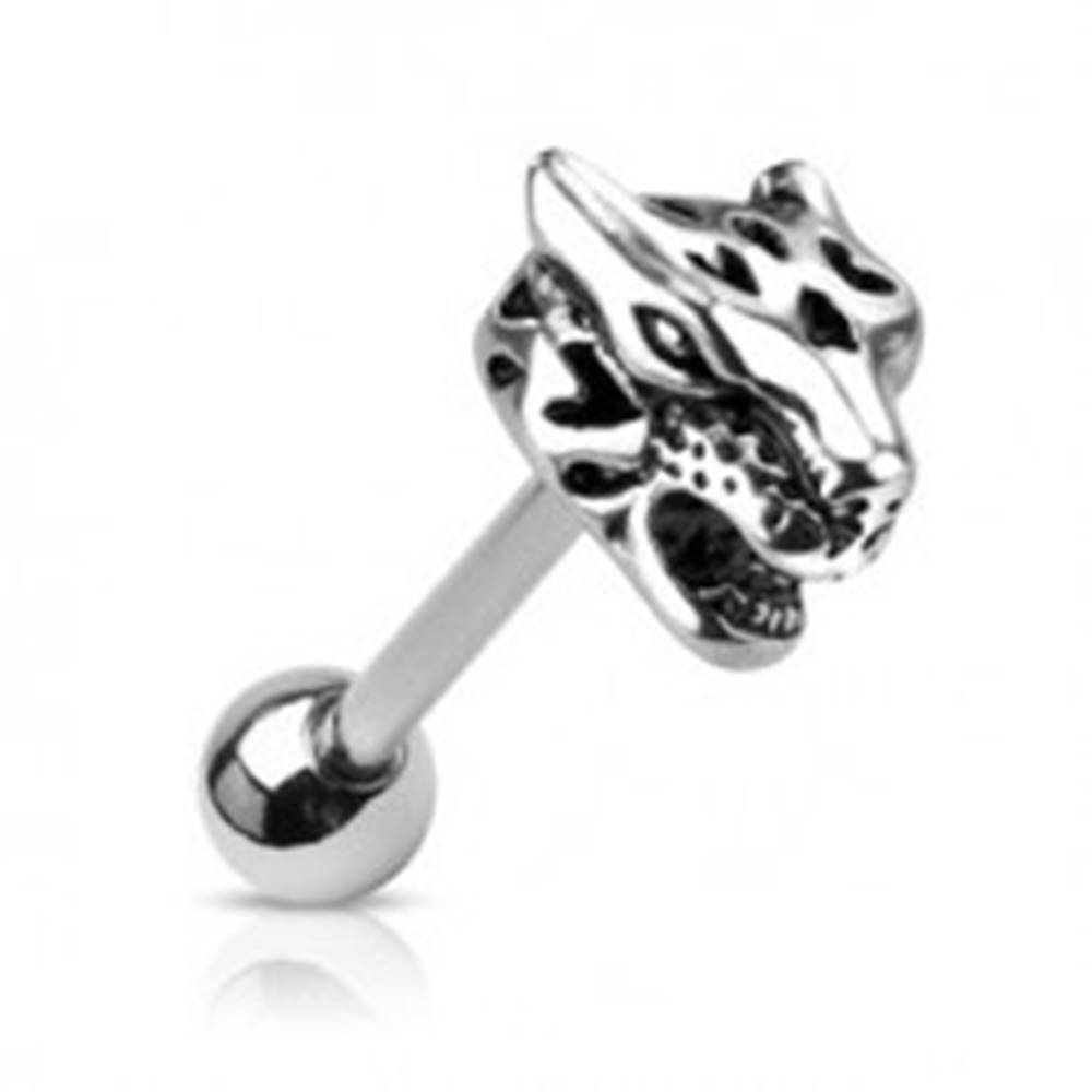 Šperky eshop Piercing do jazyka - hlava jaguára