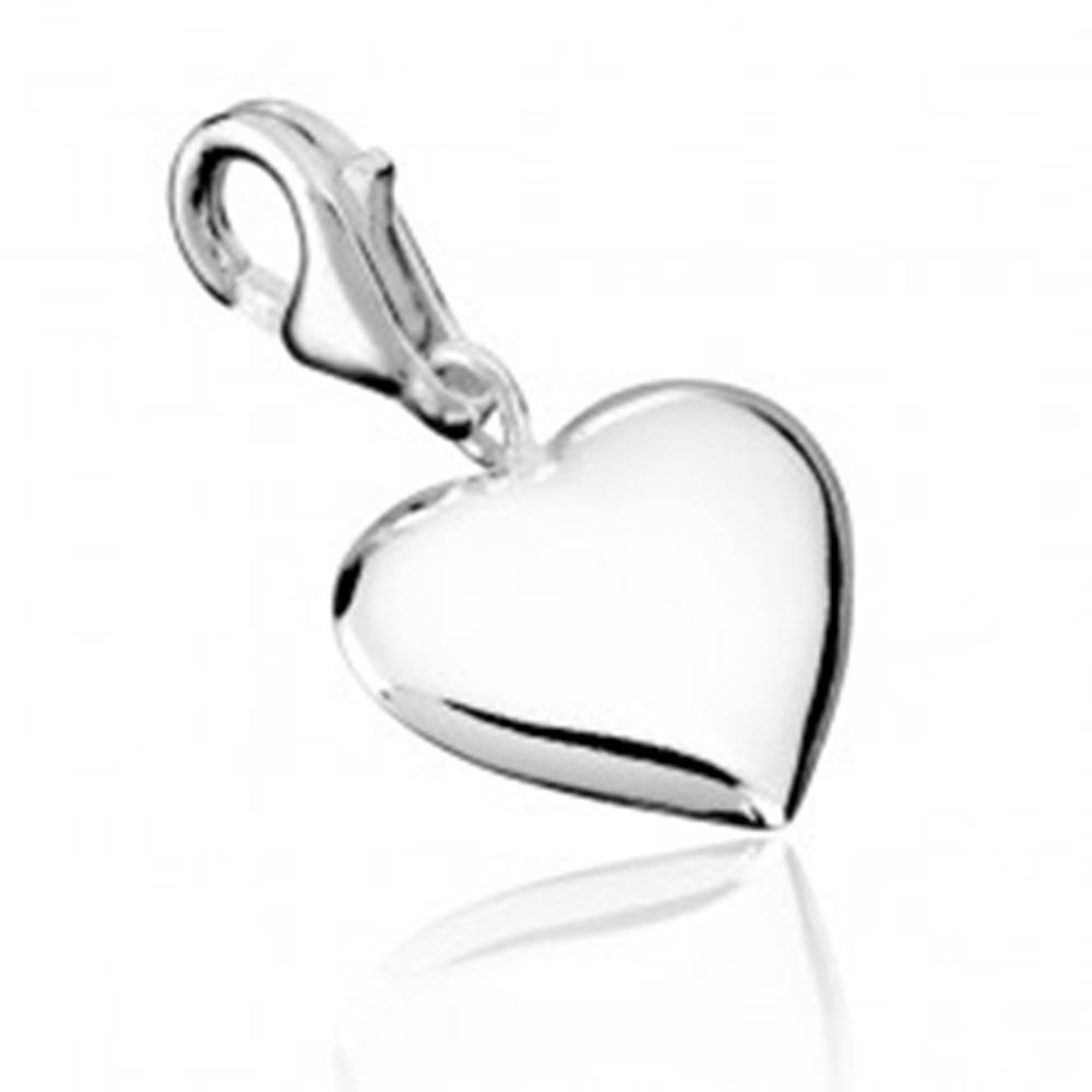Šperky eshop Strieborný prívesok 925 - pravidelné srdce
