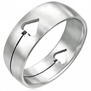 Oceľový prsteň Pikový list - Veľkosť: 50 mm