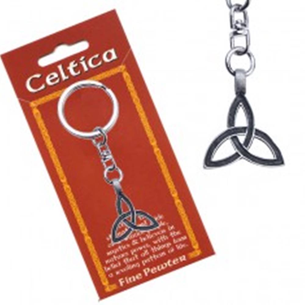 Šperky eshop Prívesok na kľúče, keltský uzol s dvojitou líniou
