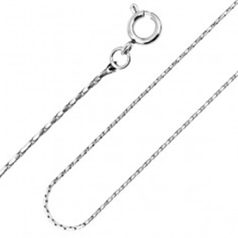 Šperky eshop Oceľová retiazka - úzke články, paličky, 1 mm